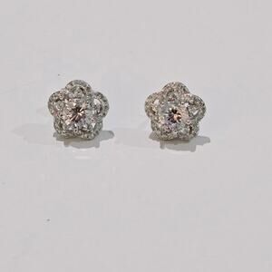 Bella Luce 925 White CZ Earrings NWT